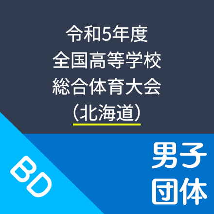 047-BD【Blu-rayディスク】2023/8/10~12　第36回全国高等学校総合体育大会(北海道総体)男子団体演技